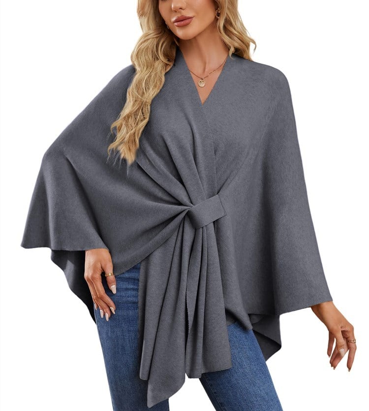 50% OFF | Soft, elegant shawl poncho for cozy, chic layering
