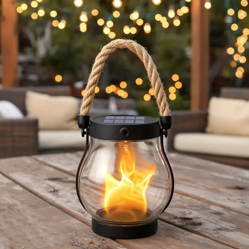 Solar-Gartenlaternen mit Flammen-Effekt -    Zorenza