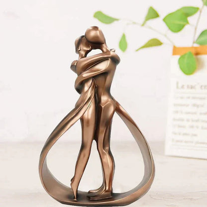 Umarmungs-Skulptur Paar Bronze – Dekorative Figur für Zuhause Zorenza