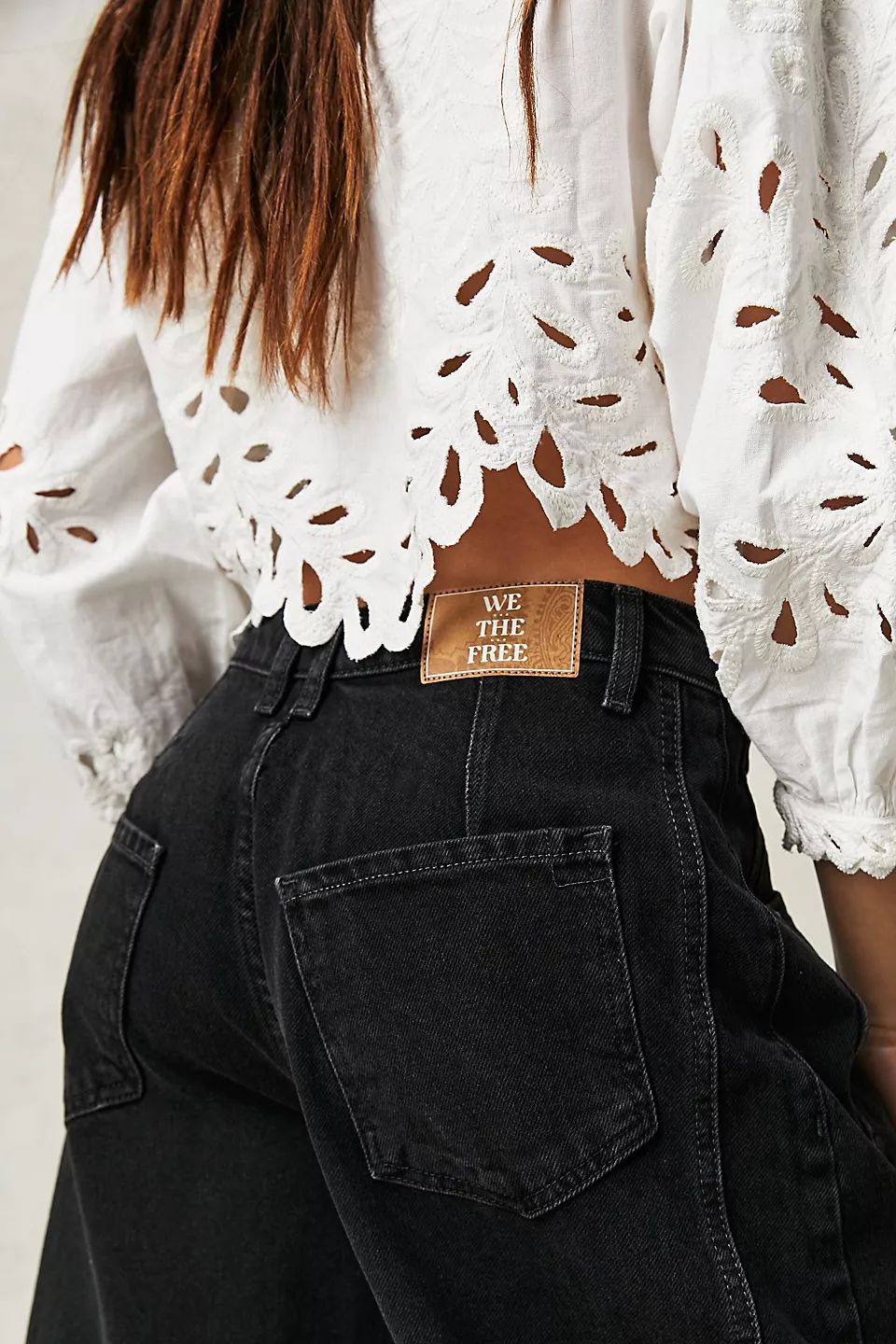 Jean Barrel Large Jambe Large Taille Moyenne Stretch Femme – Denim Décontracté Baggy