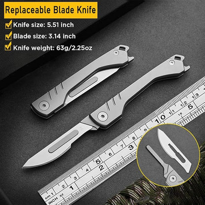 BladeSwift - Faltbares Skalpell mit 10 austauschbaren Klingen