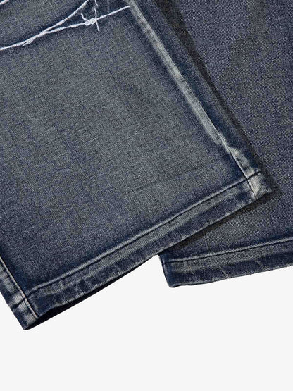 Embroidered Hip-Hop Street Style Jeans