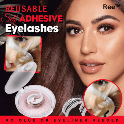 Ree™ Washable and Reusable False Eyelashes with Self-Adhesive Design