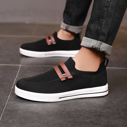 Reina | Mens Knit Slip-On Trainers