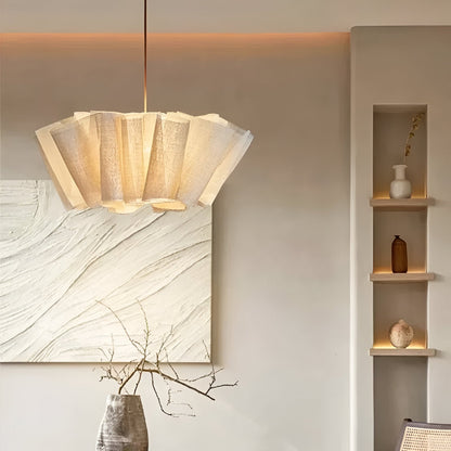 Solmara - Nordic Crème Stoffen Hanglamp