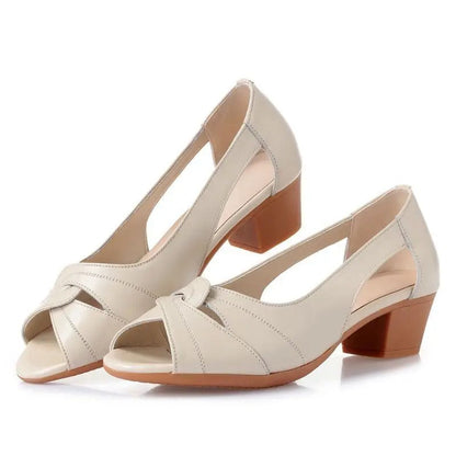 Nora – Sandales femme à talon carré et bout ouvert