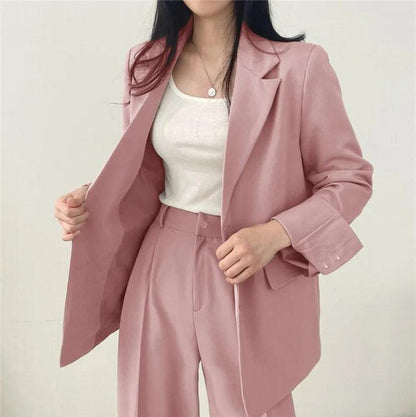 Hailey | Women Tailored Suit set z Long blazer