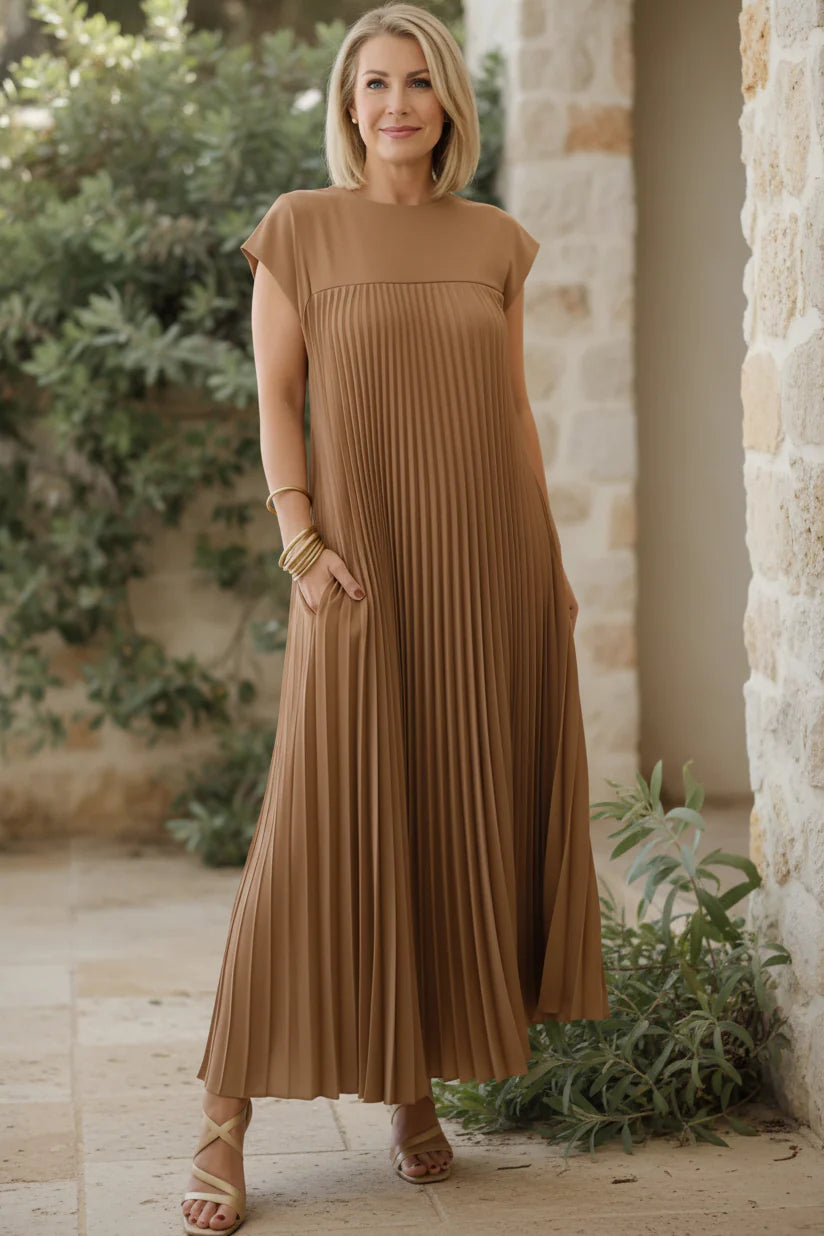 Beatrice Esposito™ Beatrice Esposito™ Flowing Pleated Maxi Dress - gallery image 50