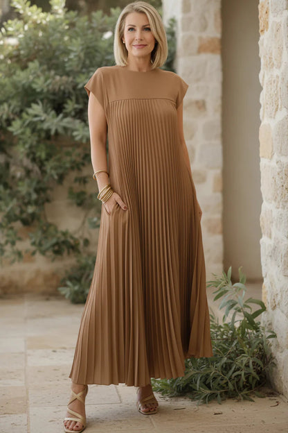 Beatrice Esposito™ Beatrice Esposito™ Flowing Pleated Maxi Dress - gallery image 50