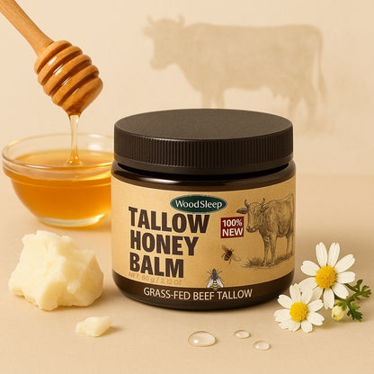 Beef Tallow Moisturizer | Tallow and Honey Balm | Face and Skin Cream | Tallowly
