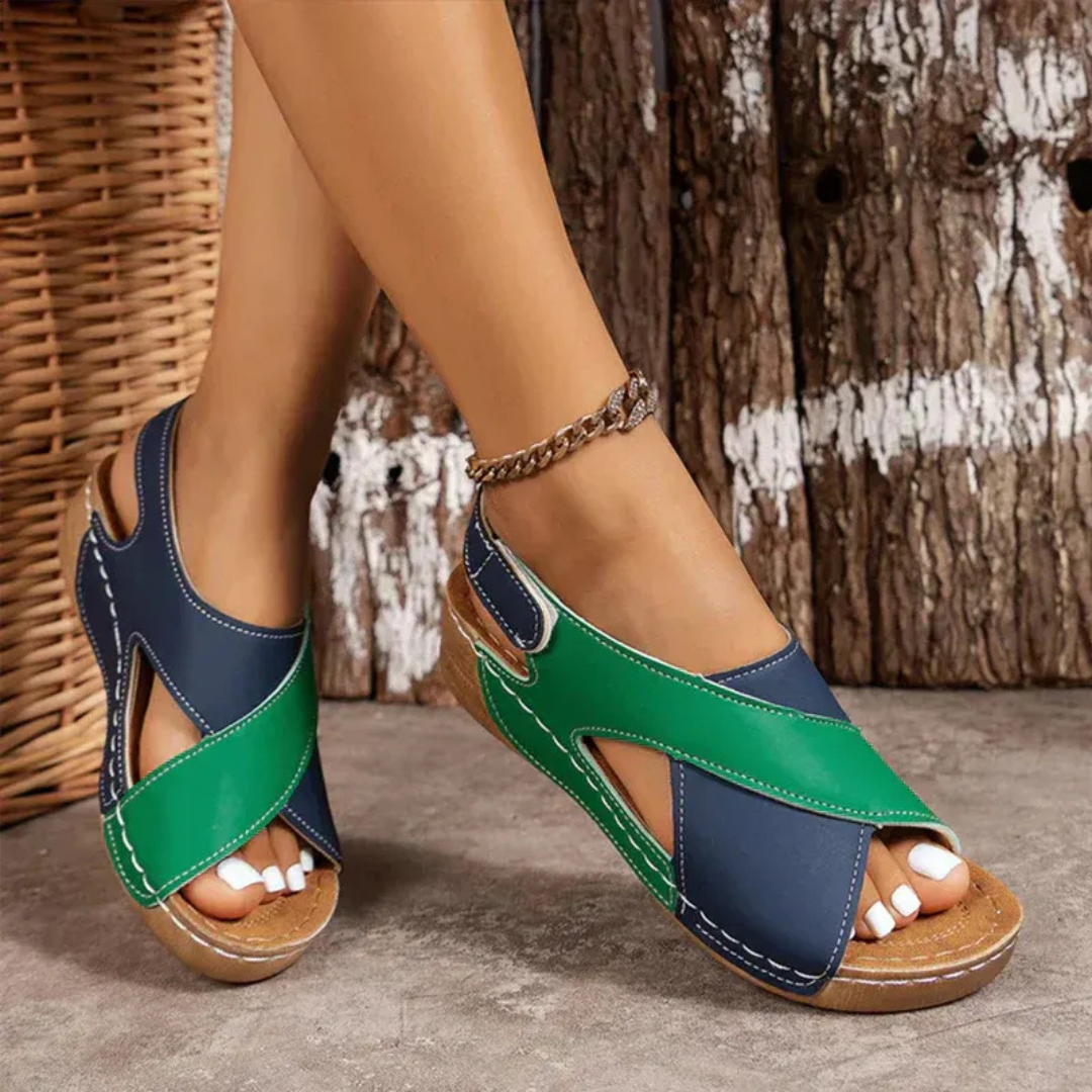 Bella | Damen Sandalen Riemchen Sommer Bequem Komfort