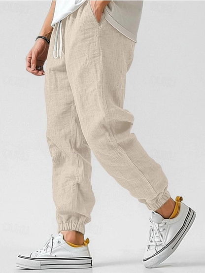 Ethan | Relaxed Linen Drawstring Joggers