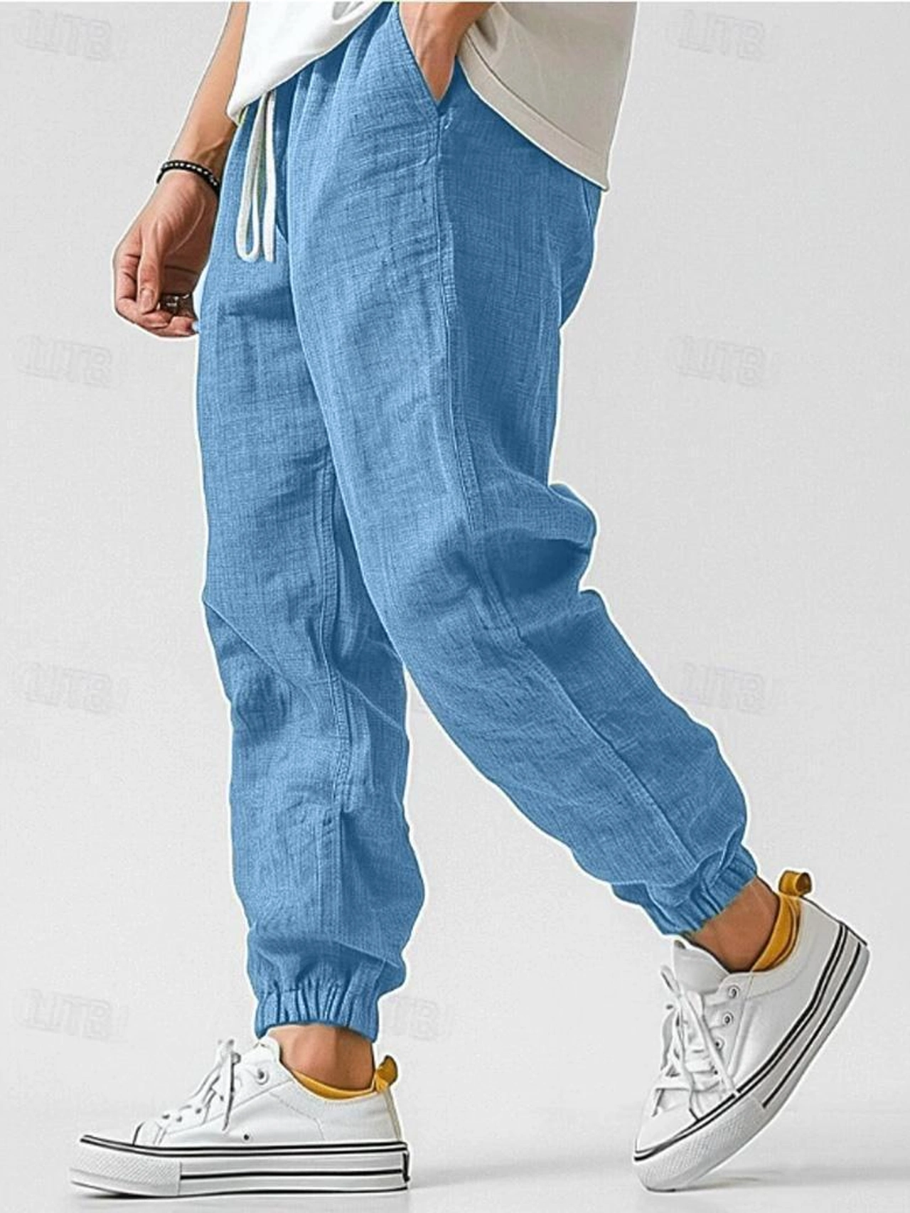 Ethan | Relaxed Linen Drawstring Joggers