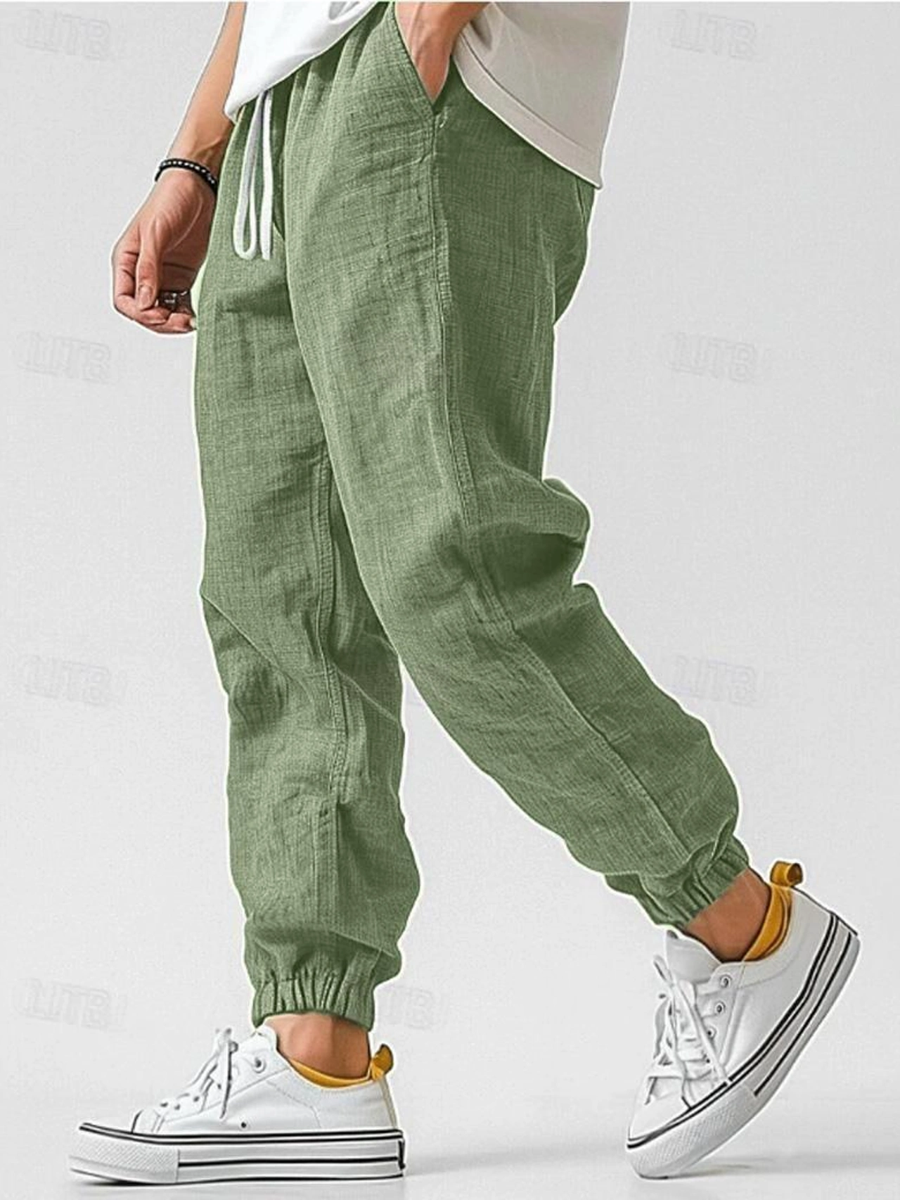 Ethan | Relaxed Linen Drawstring Joggers