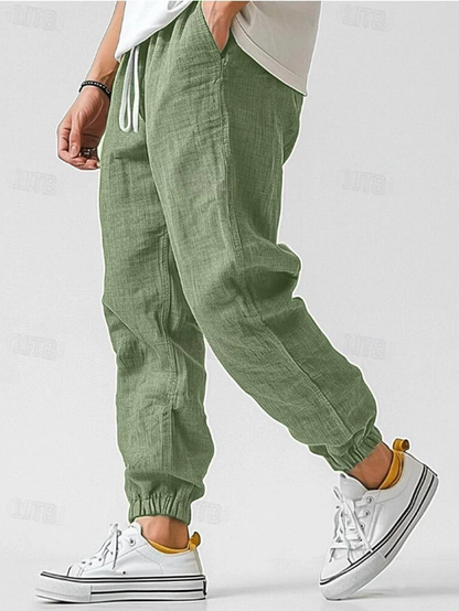 Ethan | Relaxed Linen Drawstring Joggers