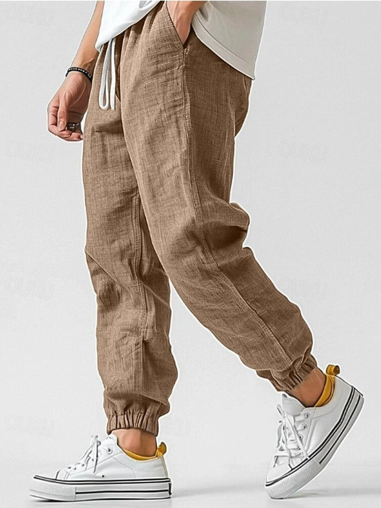 Ethan | Relaxed Linen Drawstring Joggers