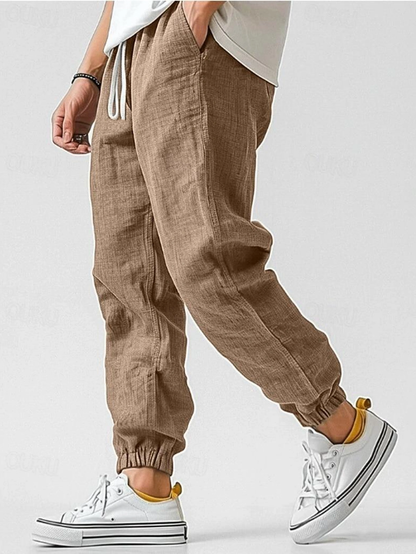 Ethan | Relaxed Linen Drawstring Joggers