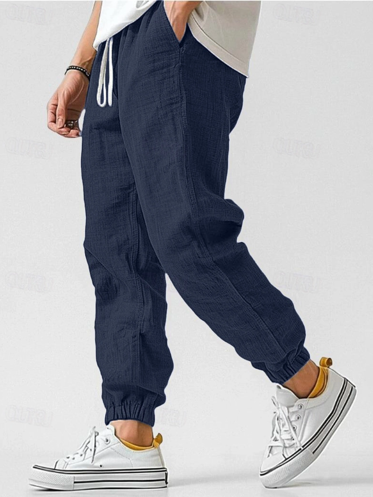 Ethan | Relaxed Linen Drawstring Joggers