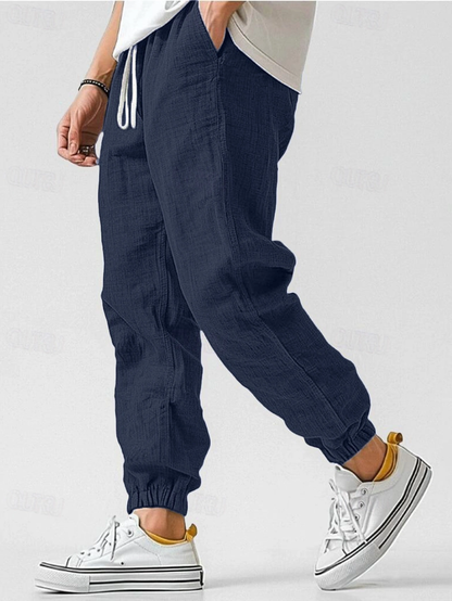 Ethan | Relaxed Linen Drawstring Joggers