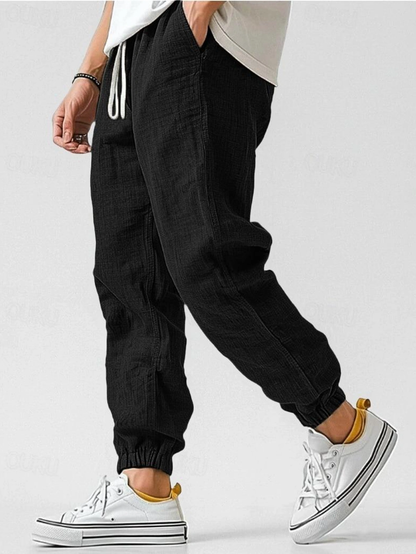 Ethan | Relaxed Linen Drawstring Joggers