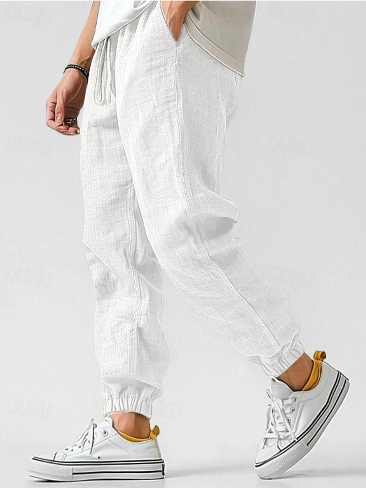 Ethan | Relaxed Linen Drawstring Joggers