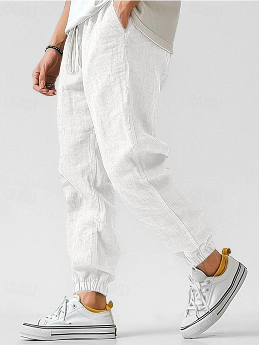 Ethan | Relaxed Linen Drawstring Joggers