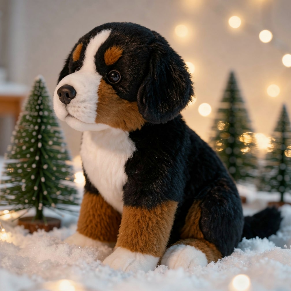 Realistisches Berner Sennen Kuscheltier – SoftBernie