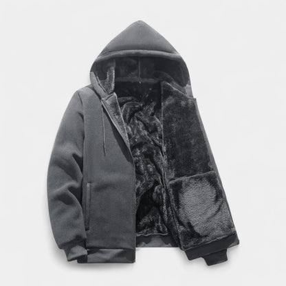Solorfit | Sherpa Fleece Zip Hoodie for Men