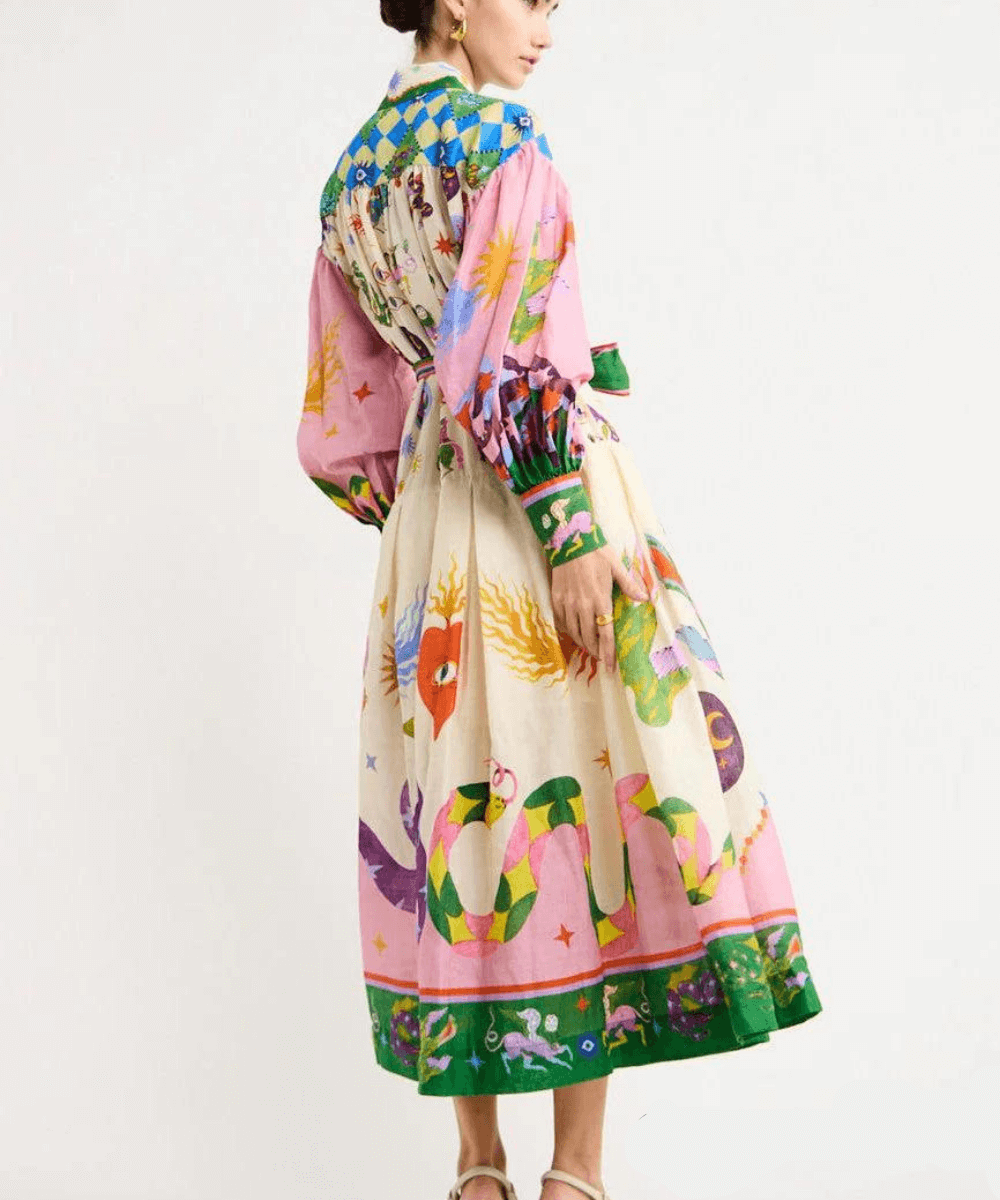Esmarie | Zeitloses italienisches Kleid mit Eleganz