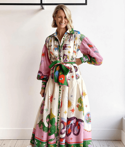 Esmarie | Zeitloses italienisches Kleid mit Eleganz