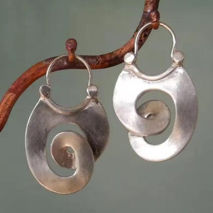 Pendientes de Plata Vintage con Espiral