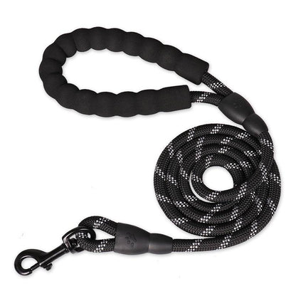 Strong Nylon Reflective Dog Leash – Heavy-Duty, Tangle-Free Pet Leash