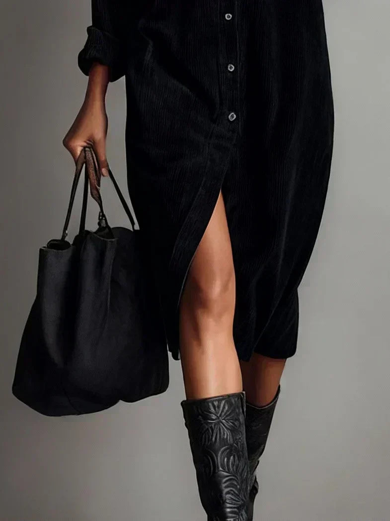 Chic Flared Hem Dress
