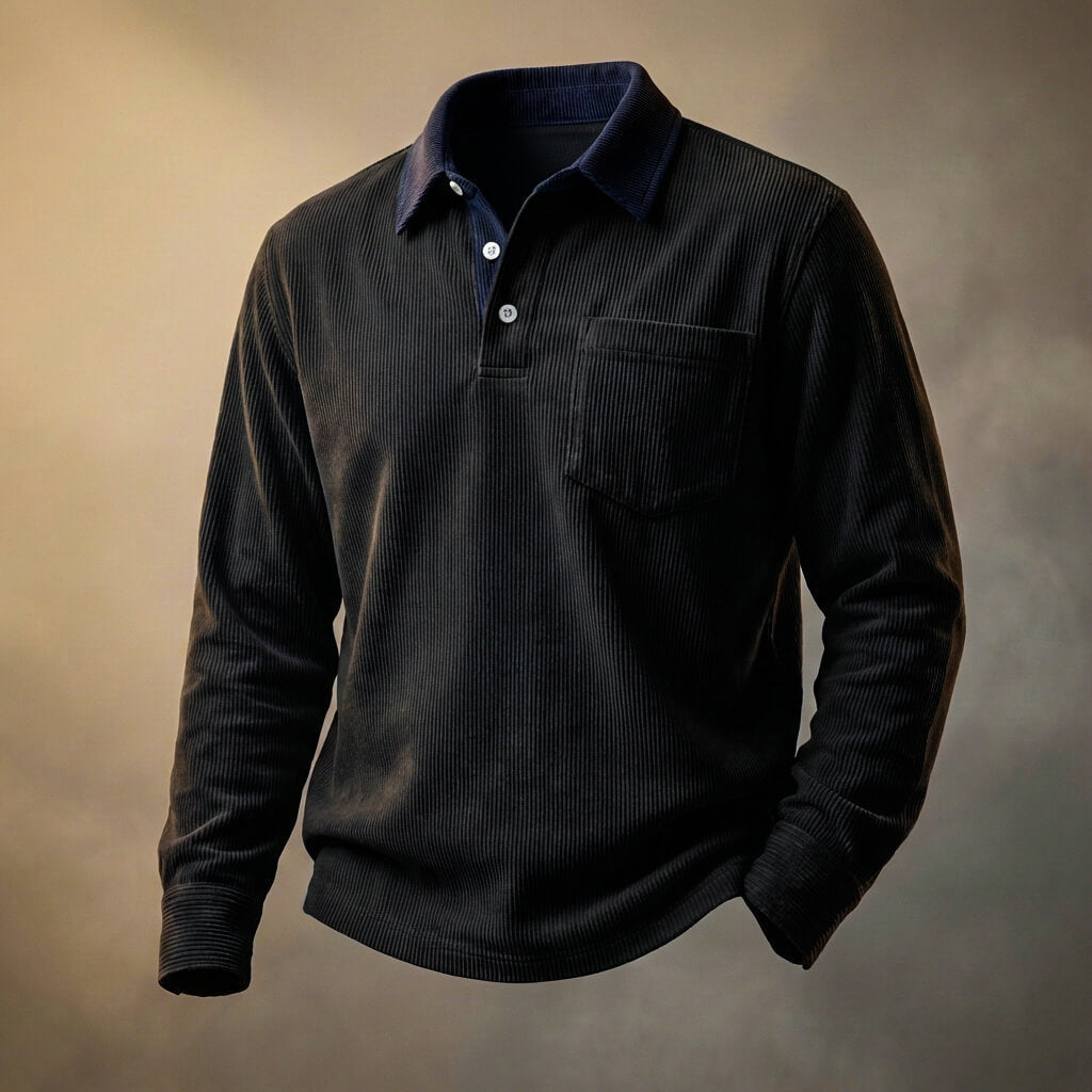 Duval Paris™ | Polo en velours côtelé Scott