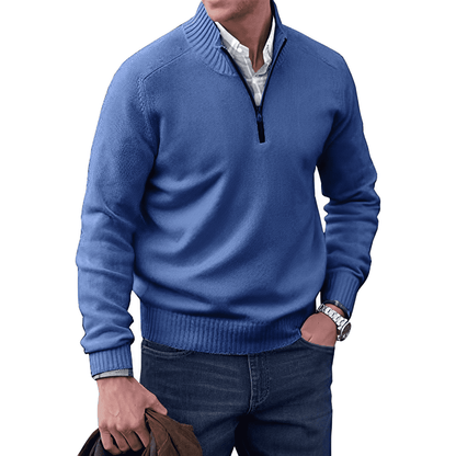 Rory | Men Knitted Half-Zip Pullover Jumper