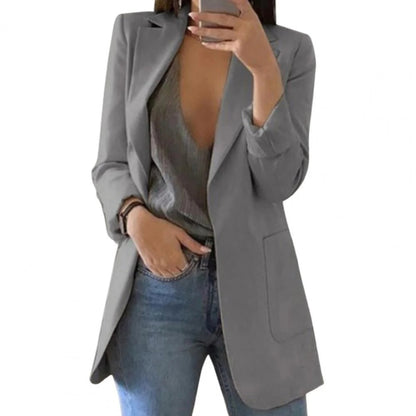 Blazer med åben front - Stilfuld dametøj til arbejde eller arrangementer