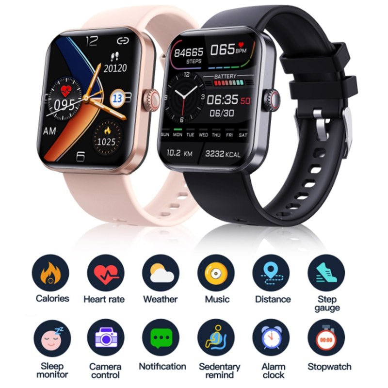 Blood Sugar Monitoring Watch - GlucoWatch-Black-Nora Luxe