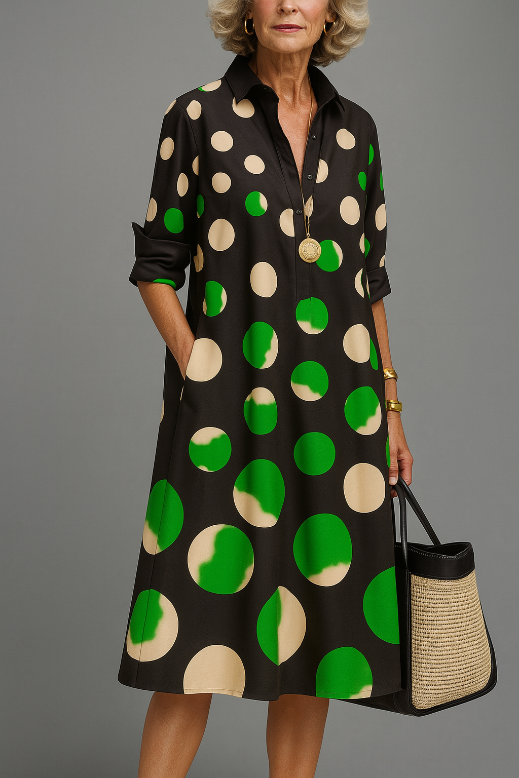Mirela | Rochie Midi Elegantă