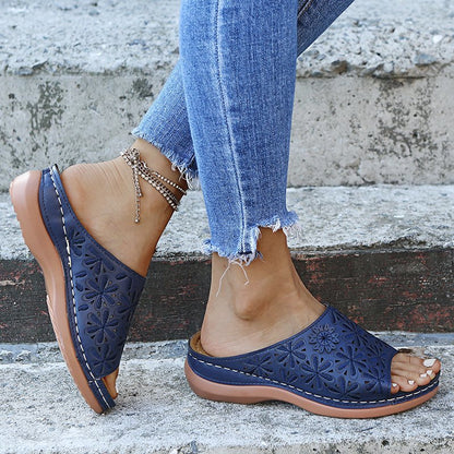 Women's Orthopedic Flat Cushioned Sandals for Walking