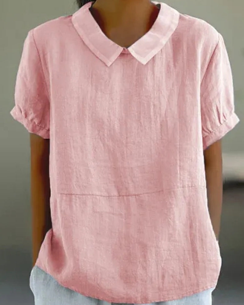 Bluse mit klassischem Kragen – Klare Linien für Damen im Alltag