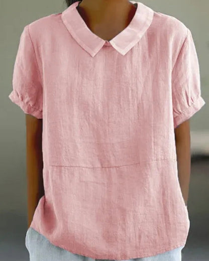 Bluse mit klassischem Kragen – Klare Linien für Damen im Alltag