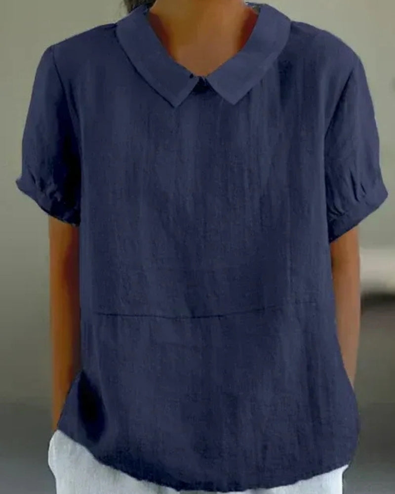 Bluse mit klassischem Kragen – Klare Linien für Damen im Alltag