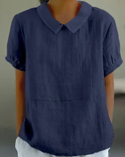 Bluse mit klassischem Kragen – Klare Linien für Damen im Alltag