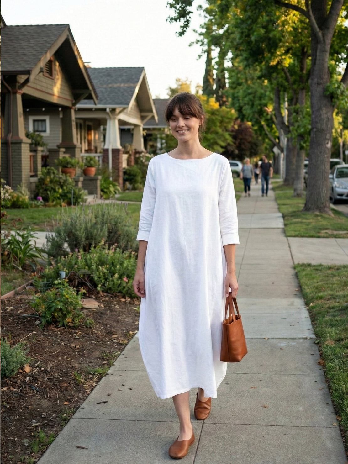 Serena | Women's Oversized Boho Maxi Dress with 3/4 Sleeves