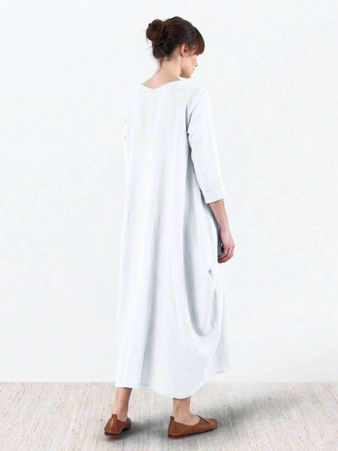 Serena | Women's Oversized Boho Maxi Dress with 3/4 Sleeves