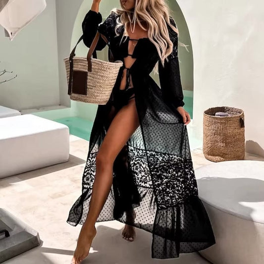 Lace Kaftan Beach Cover Up