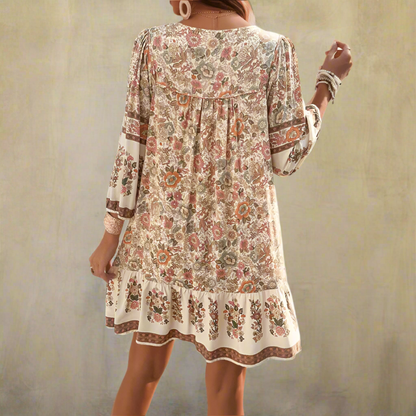 Boho Floral Mini Dress