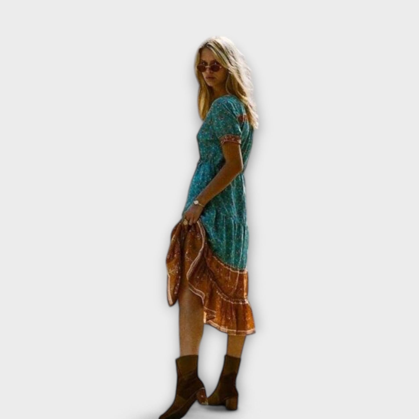 Alexandra - Vestido midi boho