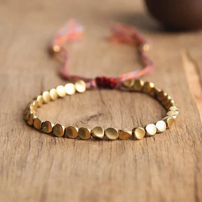 Bracciale Tibetano in Perle di Rame