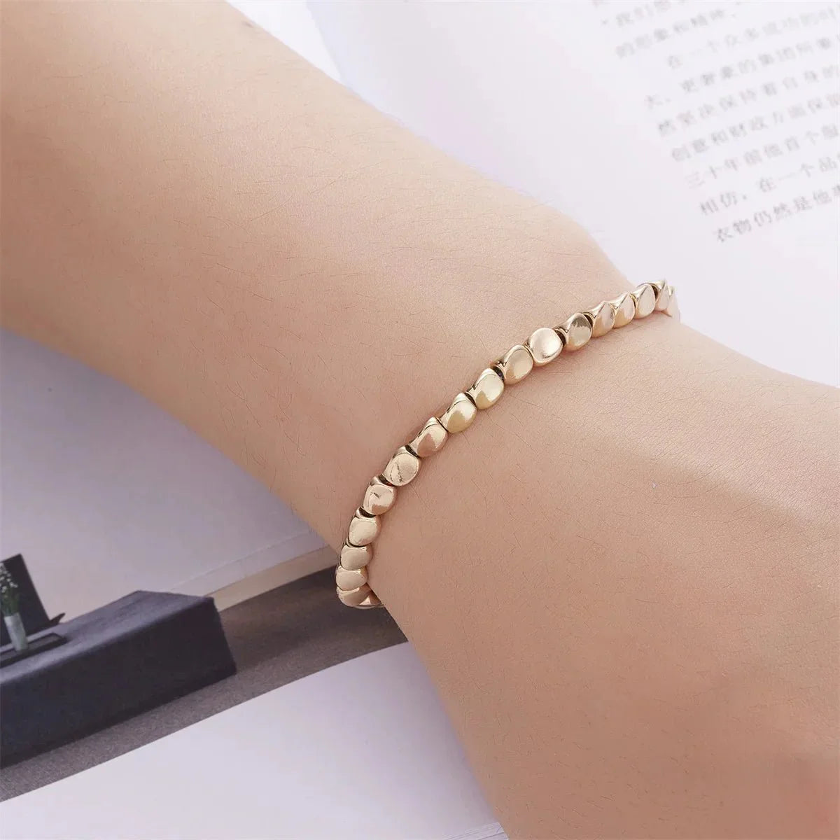 Bracciale Tibetano in Perle di Rame